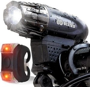 blitzue brand usb rechargeable bicycle lights