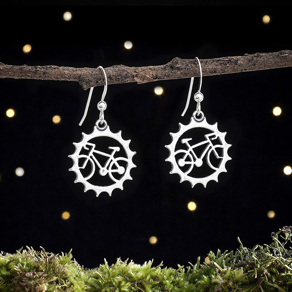 bike earrings
